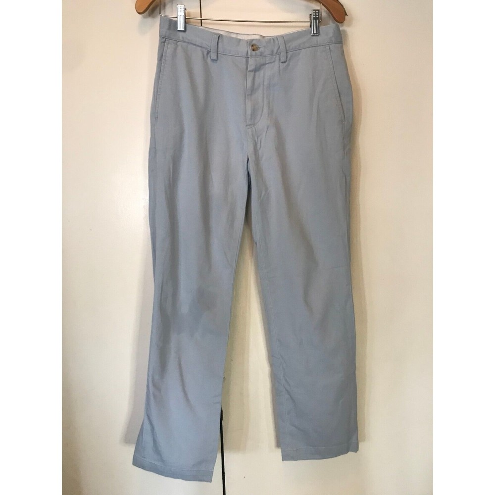 VTG Polo Ralph Lauren Classic Plated Fit Light Blue Khaki Pants 30x30